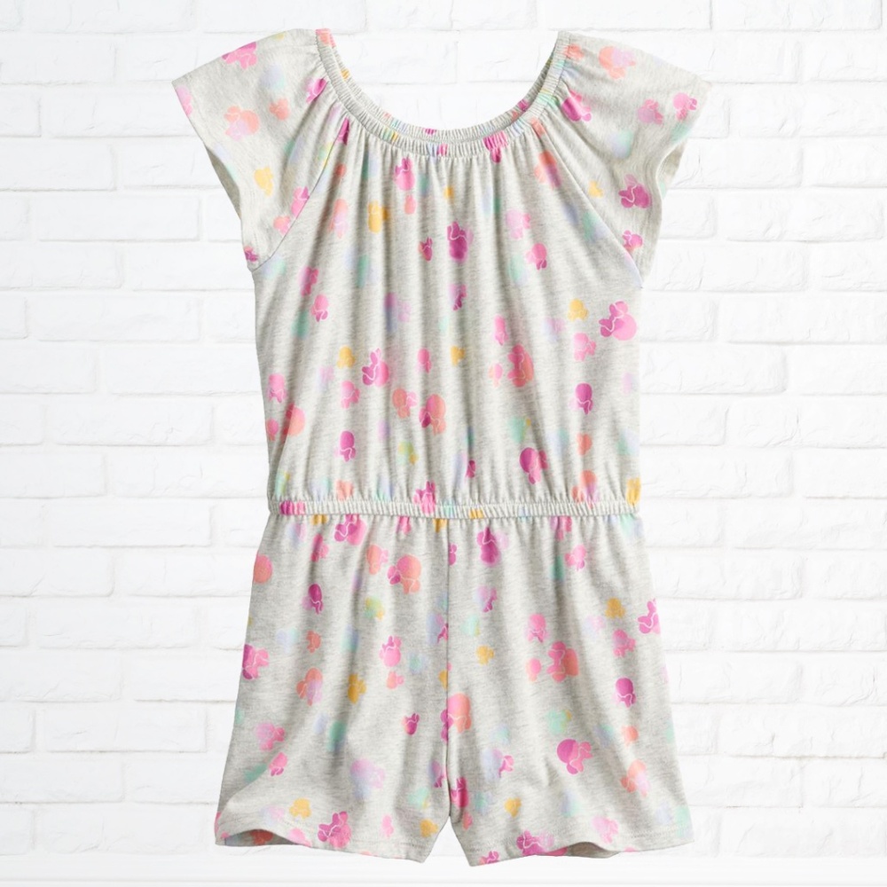 NWT Disney Minnie Mouse Flutter Sleeve Romper (Girls 4)